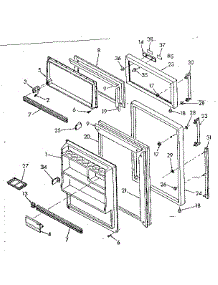 Door Parts parts for Kenmore Refrigerator 106.6686201 (1066686201, 106 6686201) from AppliancePartsPros.com