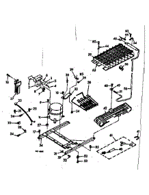 Unit parts for Kenmore Refrigerator 106.6686400 (1066686400, 106 6686400) from AppliancePartsPros.com