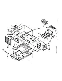 Freezer Section parts for Kenmore Refrigerator 106.6686420 (1066686420, 106 6686420) from AppliancePartsPros.com