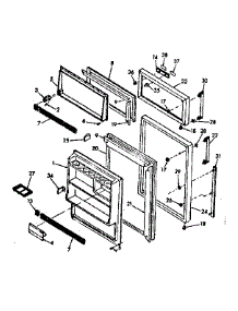Door parts for Kenmore Refrigerator 106.6686420 (1066686420, 106 6686420) from AppliancePartsPros.com