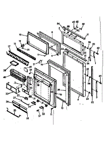 Door Parts parts for Kenmore Refrigerator 106.6686620 (1066686620, 106 6686620) from AppliancePartsPros.com