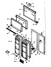 Door Parts parts for Kenmore Refrigerator 106.6686721 (1066686721, 106 6686721) from AppliancePartsPros.com