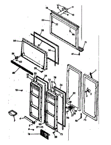 Door Parts parts for Kenmore Refrigerator 106.6686800 (1066686800, 106 6686800) from AppliancePartsPros.com