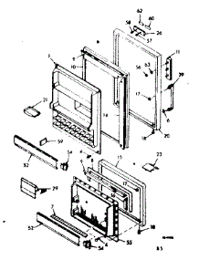 Door Parts parts for Kenmore Refrigerator 106.6687232 (1066687232, 106 6687232) from AppliancePartsPros.com