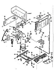 Unit Parts parts for Kenmore Refrigerator 106.6687250 (1066687250, 106 6687250) from AppliancePartsPros.com