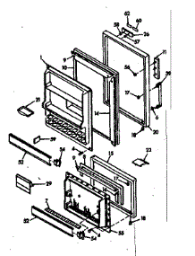 Door Parts parts for Kenmore Refrigerator 106.6687420 (1066687420, 106 6687420) from AppliancePartsPros.com