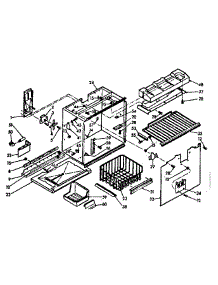 Freezer Section Parts parts for Kenmore Refrigerator 106.6687640 (1066687640, 106 6687640) from AppliancePartsPros.com
