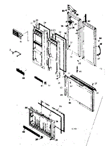 Door Parts parts for Kenmore Refrigerator 106.6687800 (1066687800, 106 6687800) from AppliancePartsPros.com