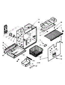 Freezer Section Parts parts for Kenmore Refrigerator 106.6687800 (1066687800, 106 6687800) from AppliancePartsPros.com