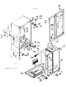 Cabinet Parts parts for Kenmore Refrigerator 106.6690440 (1066690440, 106 6690440) from AppliancePartsPros.com