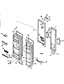Door Parts parts for Kenmore Refrigerator 106.6690440 (1066690440, 106 6690440) from AppliancePartsPros.com