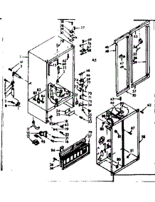 Cabinet Parts parts for Kenmore Refrigerator 106.6690741 (1066690741, 106 6690741) from AppliancePartsPros.com