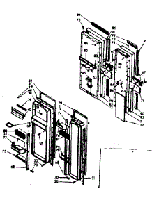 Door Parts parts for Kenmore Refrigerator 106.6690741 (1066690741, 106 6690741) from AppliancePartsPros.com