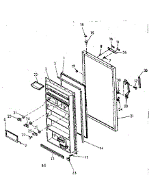 Door Parts parts for Kenmore Refrigerator 106.6691521 (1066691521, 106 6691521) from AppliancePartsPros.com