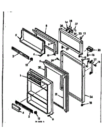 Door Parts parts for Kenmore Refrigerator 106.6692031 (1066692031, 106 6692031) from AppliancePartsPros.com