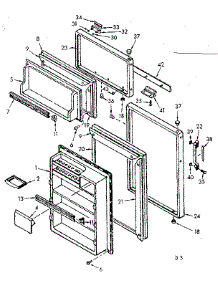 Door Parts parts for Kenmore Refrigerator 106.6692201 (1066692201, 106 6692201) from AppliancePartsPros.com