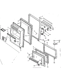 Door Parts parts for Kenmore Refrigerator 106.6695422 (1066695422, 106 6695422) from AppliancePartsPros.com