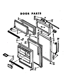 Door Parts parts for Kenmore Refrigerator 106.6696002 (1066696002, 106 6696002) from AppliancePartsPros.com