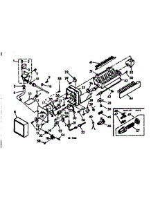 Ice Maker Parts parts for Kenmore Refrigerator 106.6696403 (1066696403, 106 6696403) from AppliancePartsPros.com