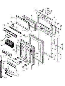Door Parts parts for Kenmore Refrigerator 106.6696601 (1066696601, 106 6696601) from AppliancePartsPros.com