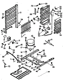 Unit Parts parts for Kenmore Refrigerator 106.7600140 (1067600140, 106 7600140) from AppliancePartsPros.com