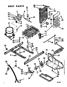 Unit Parts parts for Kenmore Refrigerator 106.7600303 (1067600303, 106 7600303) from AppliancePartsPros.com