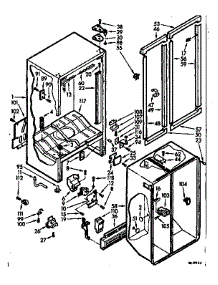 Cabinet Parts parts for Kenmore Refrigerator 106.7600322 (1067600322, 106 7600322) from AppliancePartsPros.com