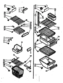 Liner Parts parts for Kenmore Refrigerator 106.7600322 (1067600322, 106 7600322) from AppliancePartsPros.com