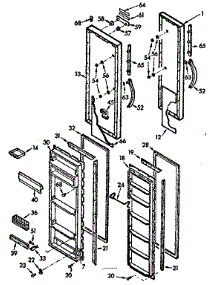 Door Parts parts for Kenmore Refrigerator 106.7600322 (1067600322, 106 7600322) from AppliancePartsPros.com
