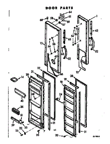 Door Parts parts for Kenmore Refrigerator 106.7600323 (1067600323, 106 7600323) from AppliancePartsPros.com