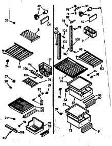 Liner Parts parts for Kenmore Refrigerator 106.7600521 (1067600521, 106 7600521) from AppliancePartsPros.com