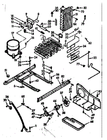 Unit Parts parts for Kenmore Refrigerator 106.7600521 (1067600521, 106 7600521) from AppliancePartsPros.com