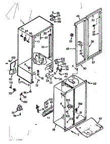 Cabinet Parts parts for Kenmore Refrigerator 106.7601340 (1067601340, 106 7601340) from AppliancePartsPros.com