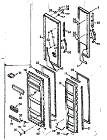 Door Parts parts for Kenmore Refrigerator 106.7601340 (1067601340, 106 7601340) from AppliancePartsPros.com