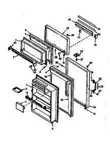 Door Parts parts for Kenmore Refrigerator 106.7604220 (1067604220, 106 7604220) from AppliancePartsPros.com