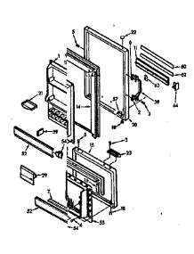 Door Parts parts for Kenmore Refrigerator 106.7607220 (1067607220, 106 7607220) from AppliancePartsPros.com