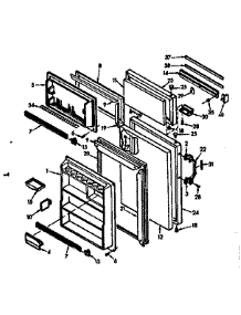 Door Parts parts for Kenmore Refrigerator 106.7608241 (1067608241, 106 7608241) from AppliancePartsPros.com