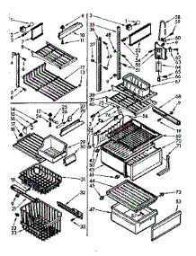 Liner Parts parts for Kenmore Refrigerator 106.7610840 (1067610840, 106 7610840) from AppliancePartsPros.com