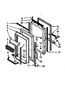 Convertible Door parts for Kenmore Refrigerator 106.7610840 (1067610840, 106 7610840) from AppliancePartsPros.com