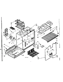 Freezer Section Parts parts for Kenmore Refrigerator 106.7614500 (1067614500, 106 7614500) from AppliancePartsPros.com