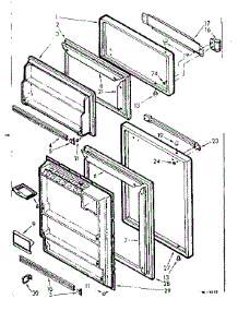 Door Parts parts for Kenmore Refrigerator 106.7615441 (1067615441, 106 7615441) from AppliancePartsPros.com