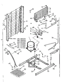 Unit Parts parts for Kenmore Refrigerator 106.7615461 (1067615461, 106 7615461) from AppliancePartsPros.com