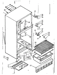 Cabinet parts for Kenmore Refrigerator 106.7622061 (1067622061, 106 7622061) from AppliancePartsPros.com