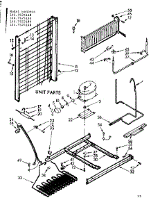 Unit Parts parts for Kenmore Refrigerator 106.7625124 (1067625124, 106 7625124) from AppliancePartsPros.com