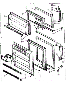 Door Parts parts for Kenmore Refrigerator 106.7625445 (1067625445, 106 7625445) from AppliancePartsPros.com
