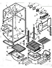 Liner Parts parts for Kenmore Refrigerator 106.7625466 (1067625466, 106 7625466) from AppliancePartsPros.com
