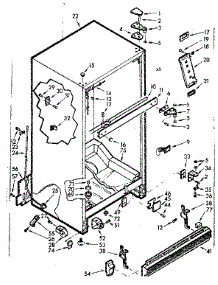 Cabinet Parts parts for Kenmore Refrigerator 106.7627220 (1067627220, 106 7627220) from AppliancePartsPros.com