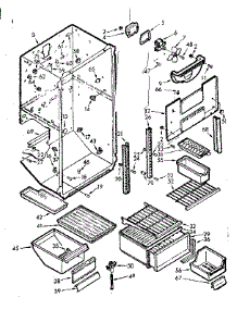 Liner Parts parts for Kenmore Refrigerator 106.7627220 (1067627220, 106 7627220) from AppliancePartsPros.com