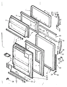 Door Parts parts for Kenmore Refrigerator 106.7627220 (1067627220, 106 7627220) from AppliancePartsPros.com
