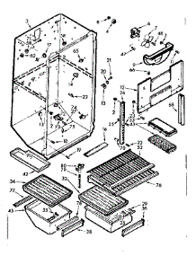 Liner Parts parts for Kenmore Refrigerator 106.7629241 (1067629241, 106 7629241) from AppliancePartsPros.com